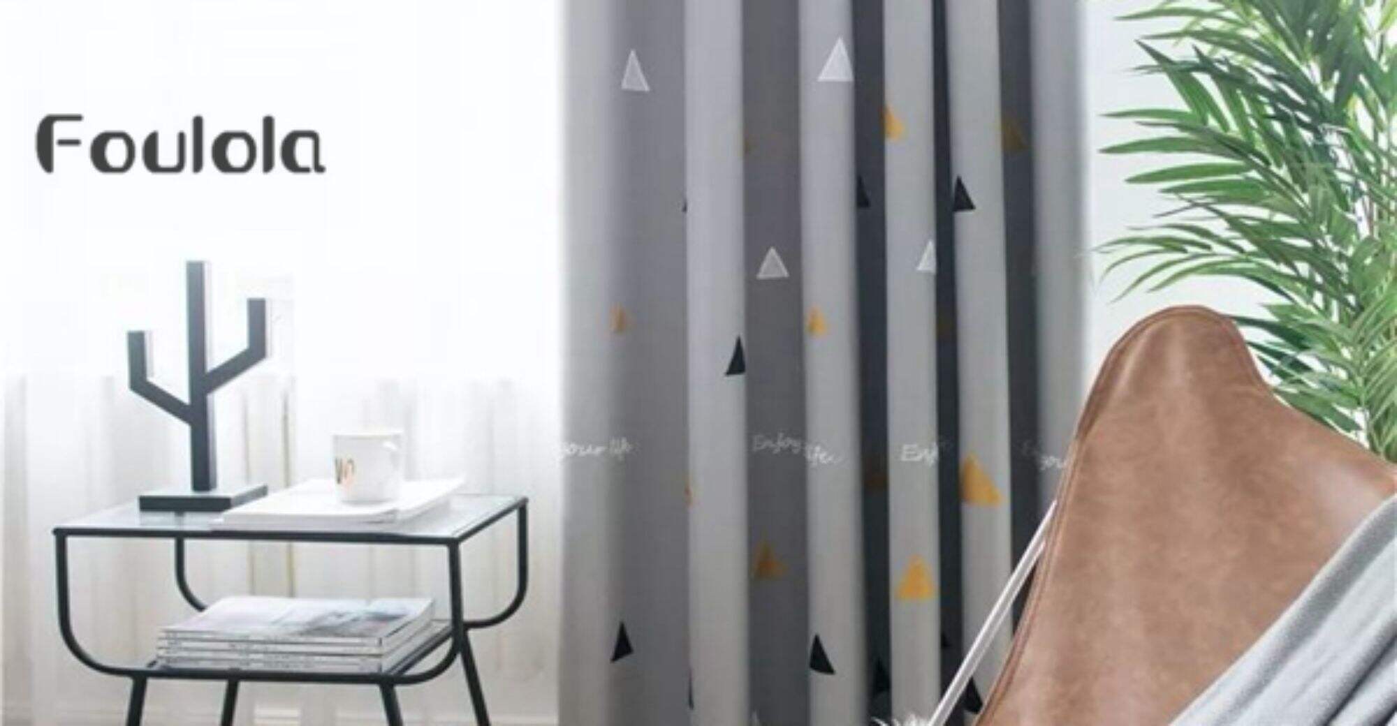 أخبار فولولا: ستار بتصميم أوروبي بسيط مع زخارف مثلثة مطرزة