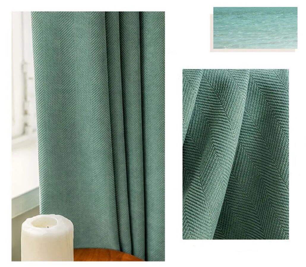58 Foulola News:RZW Blackout Chenile Curtian Fabric details