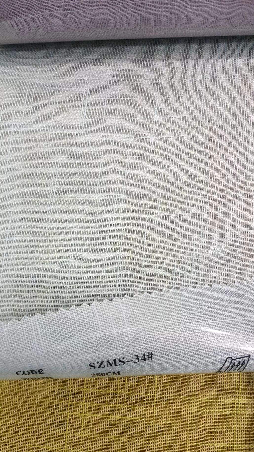 Foulola News: SZMS# Series, Cotton/ Polyester Sheer Curtain manufacture