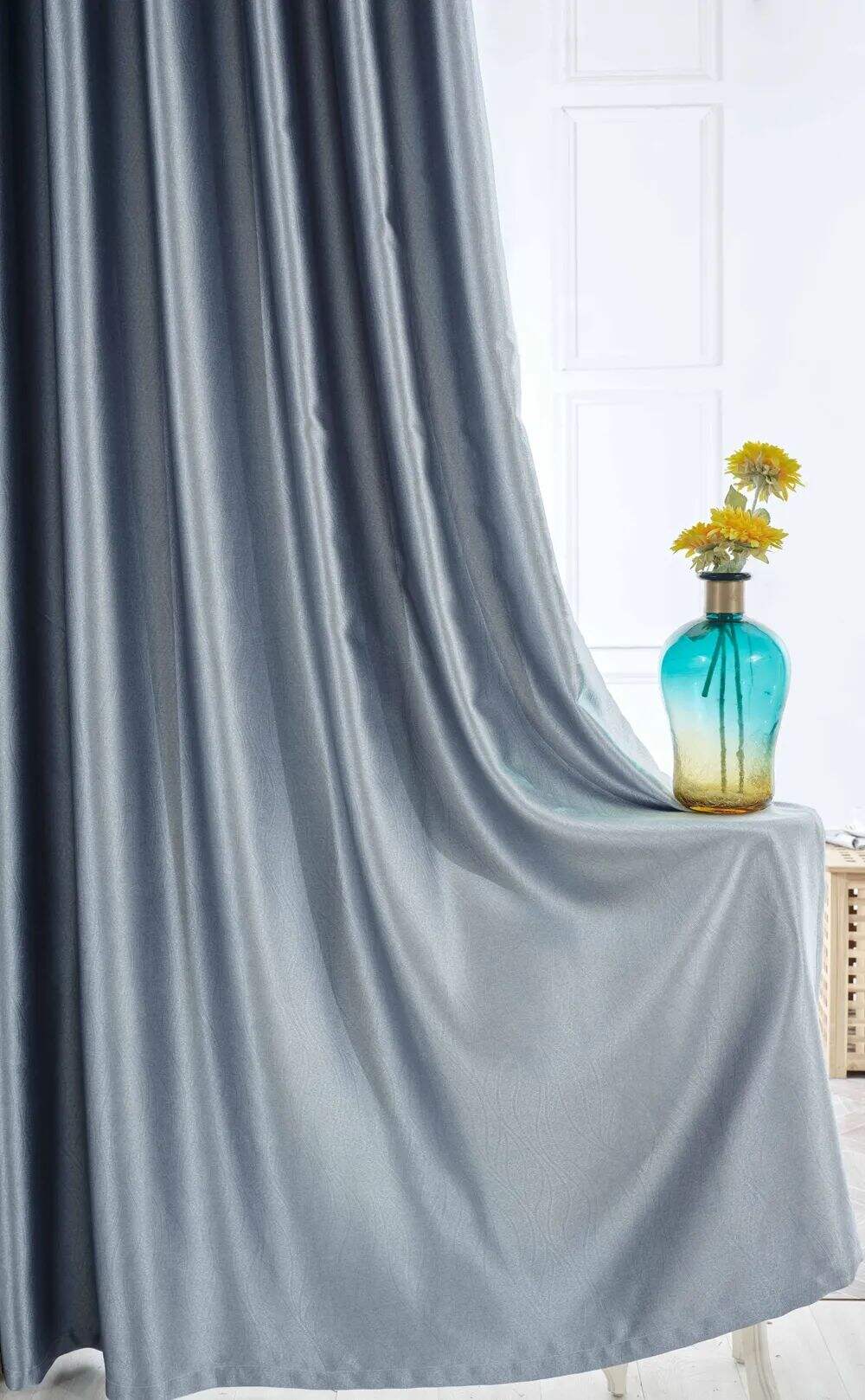 53 Foulola News: 2.8m DY/34# Series, Embossed Linen Style Blackout factory