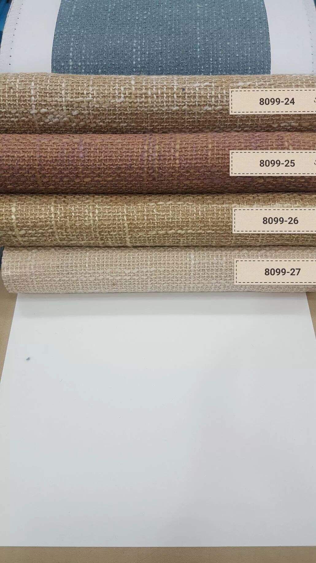 8099 Series Polyester/ Cotton Linen Curtain Fabric factory