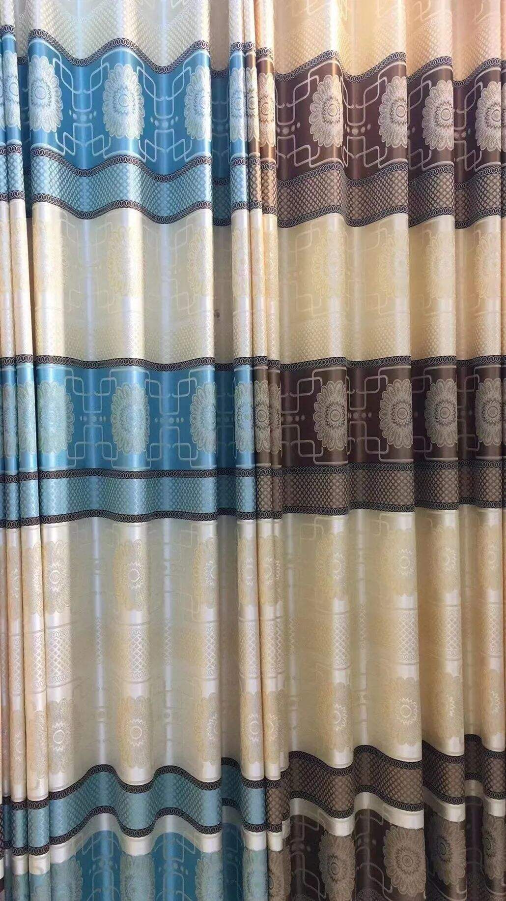 Foulola News: Cheap Jacquard Curtain Fabric. Width 280cm, factory