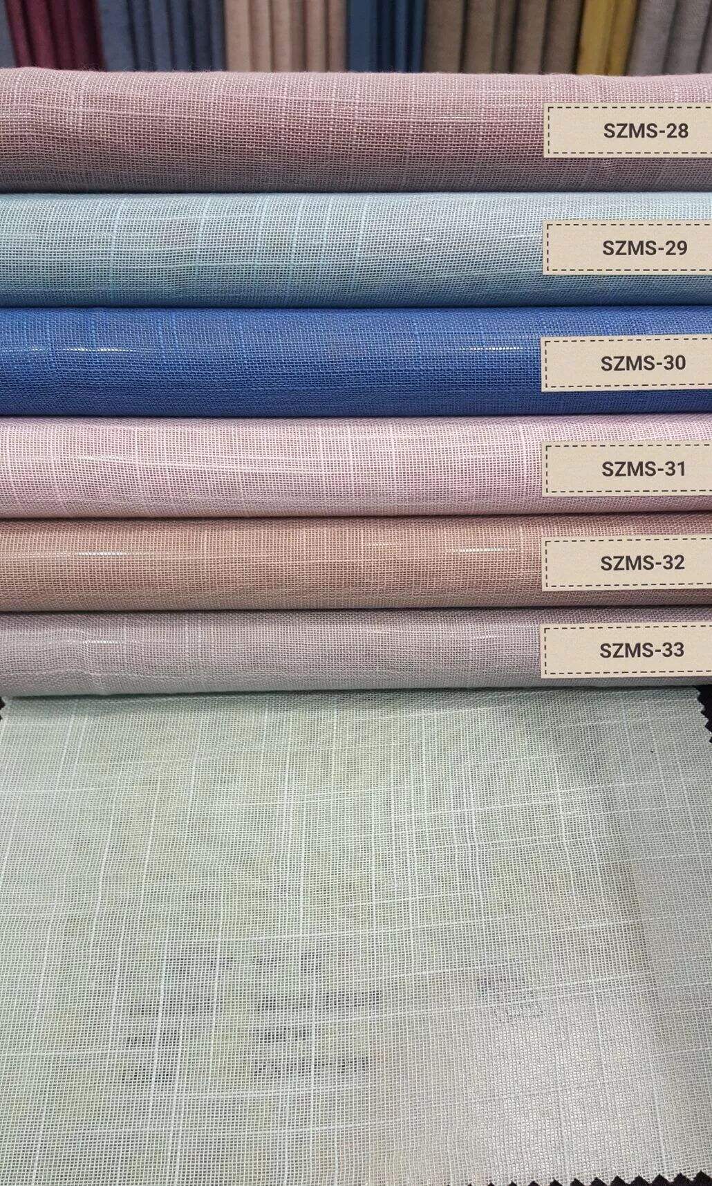 Foulola News: SZMS# Series, Cotton/ Polyester Sheer Curtain factory
