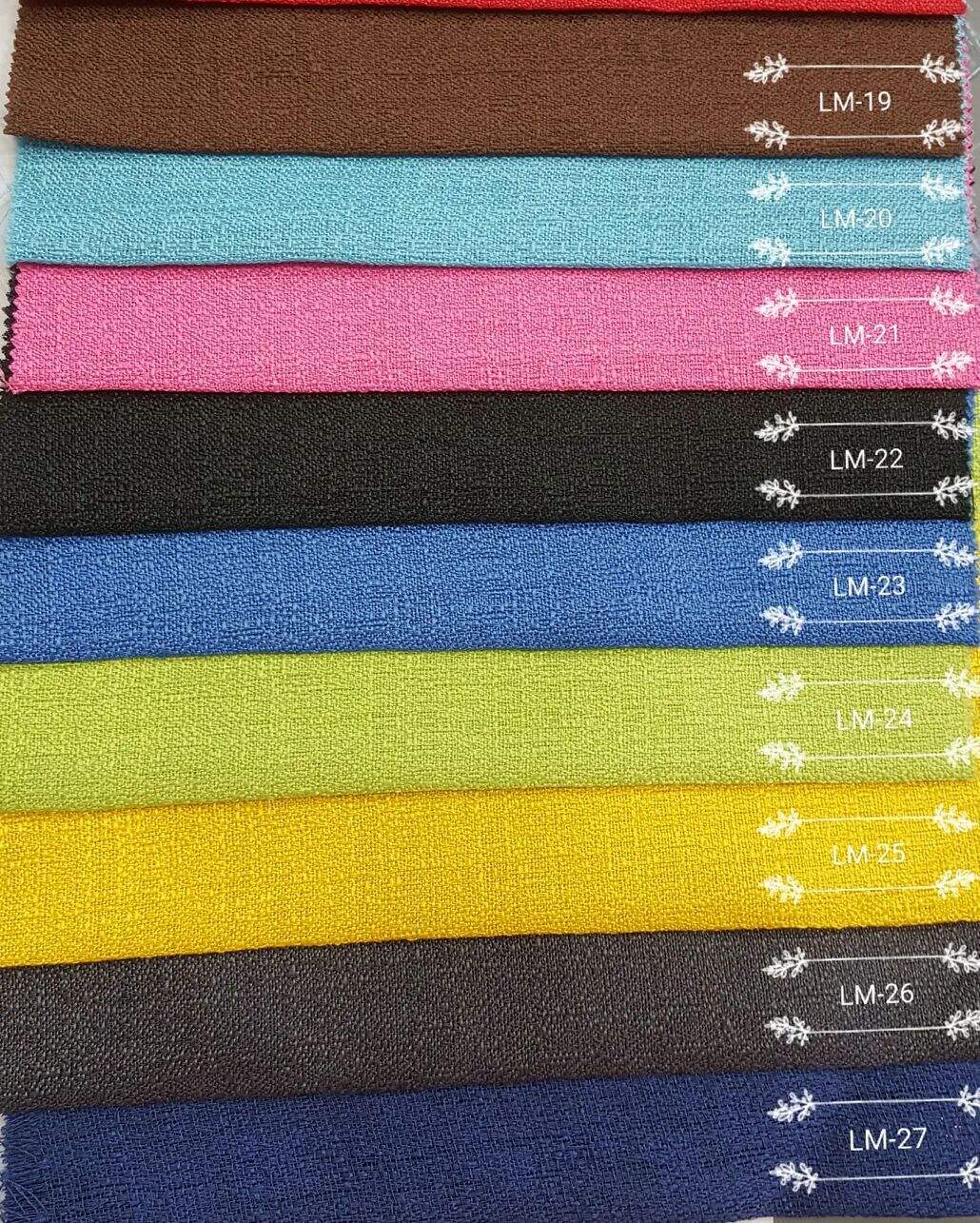 Foulola: LMS# Colorful Thick Linen，170gsm supplier