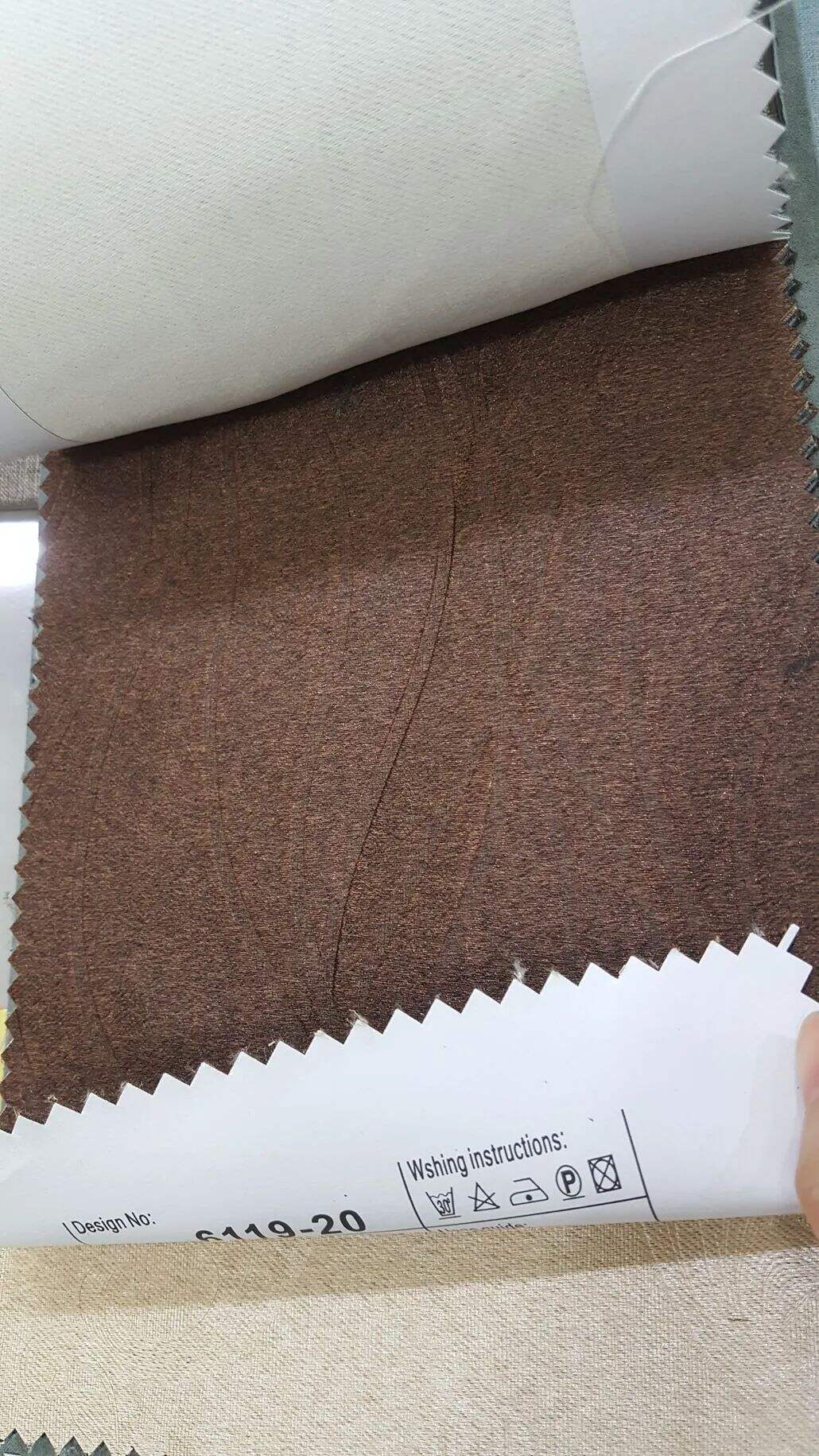 124 Foulola News: 2.8m DY/34# Series, Embossed Linen Style Blackout factory