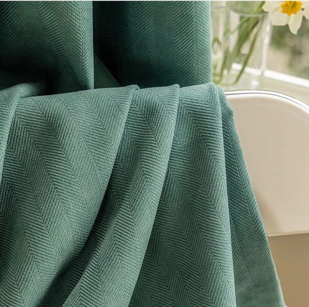 57 Foulola News:RZW Blackout Chenile Curtian Fabric details