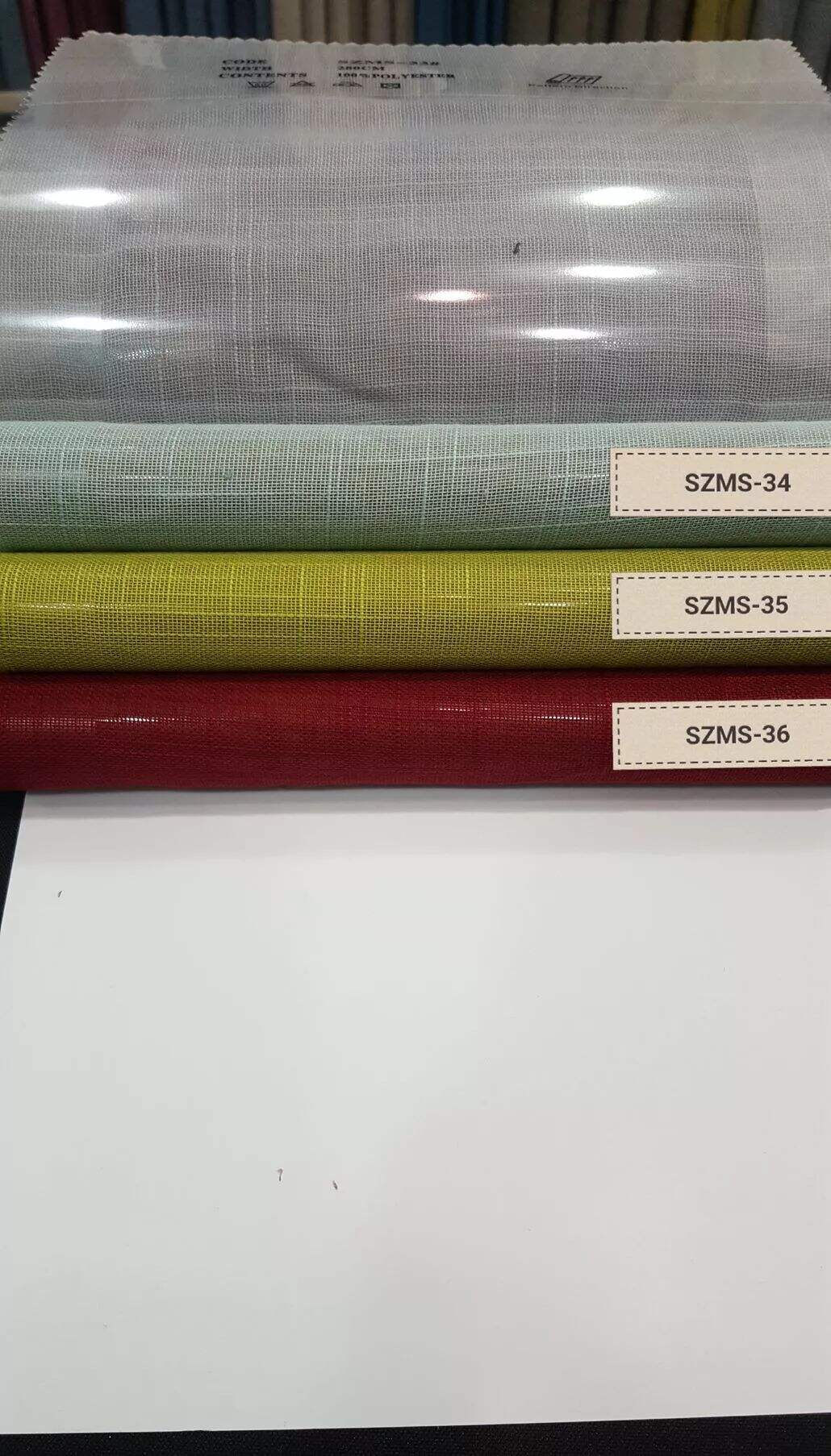 Foulola News: SZMS# Series, Cotton/ Polyester Sheer Curtain supplier