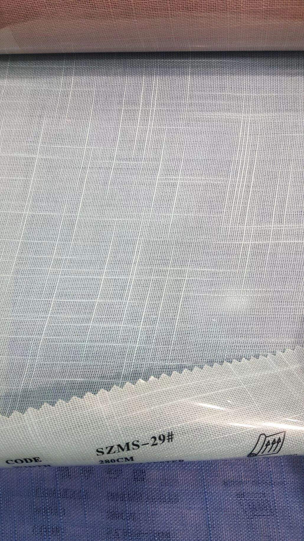 Foulola News: SZMS# Series, Cotton/ Polyester Sheer Curtain details