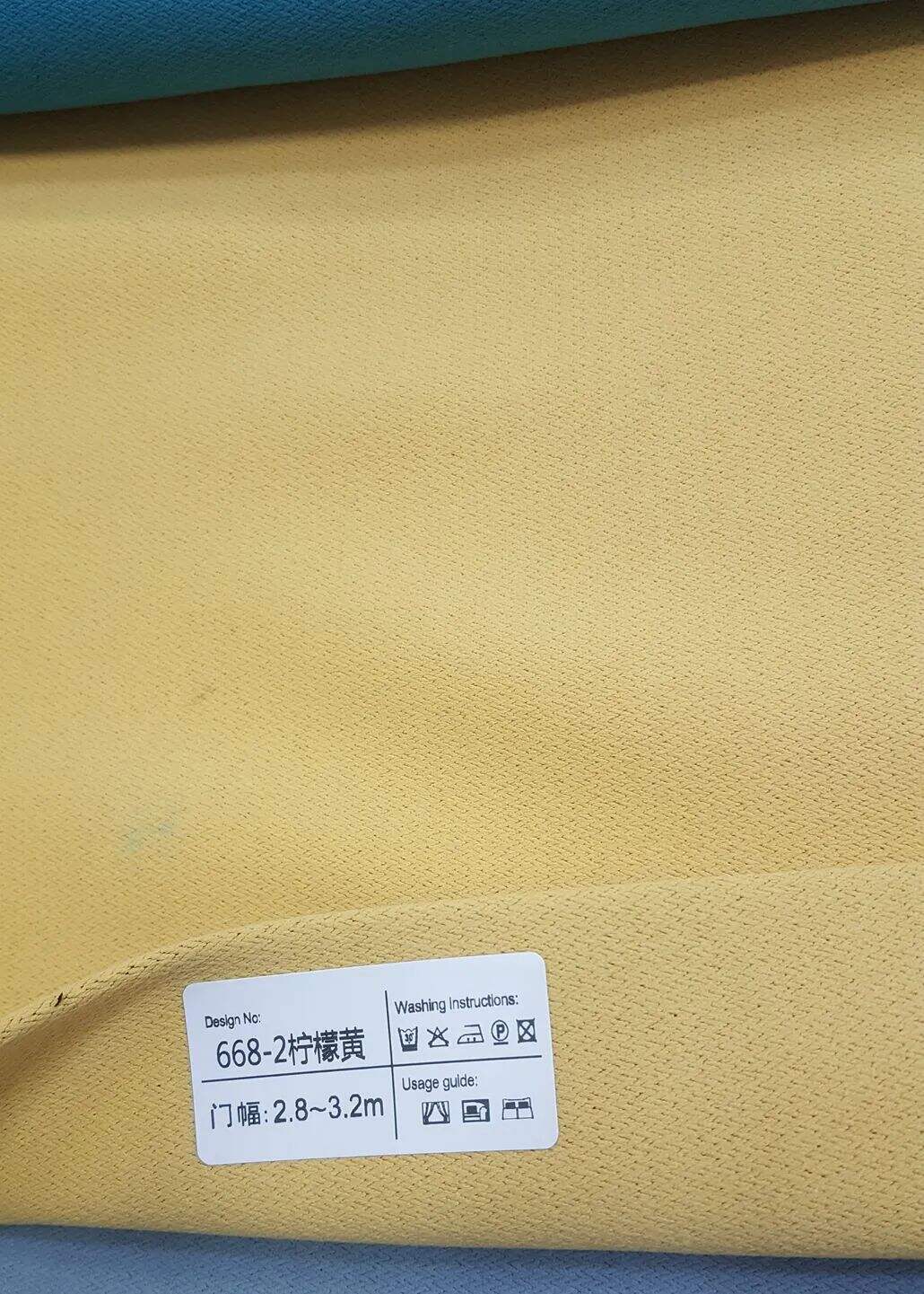 Foulola News:668# 2.8/3.2m Width Blackout Linen Curtain supplier