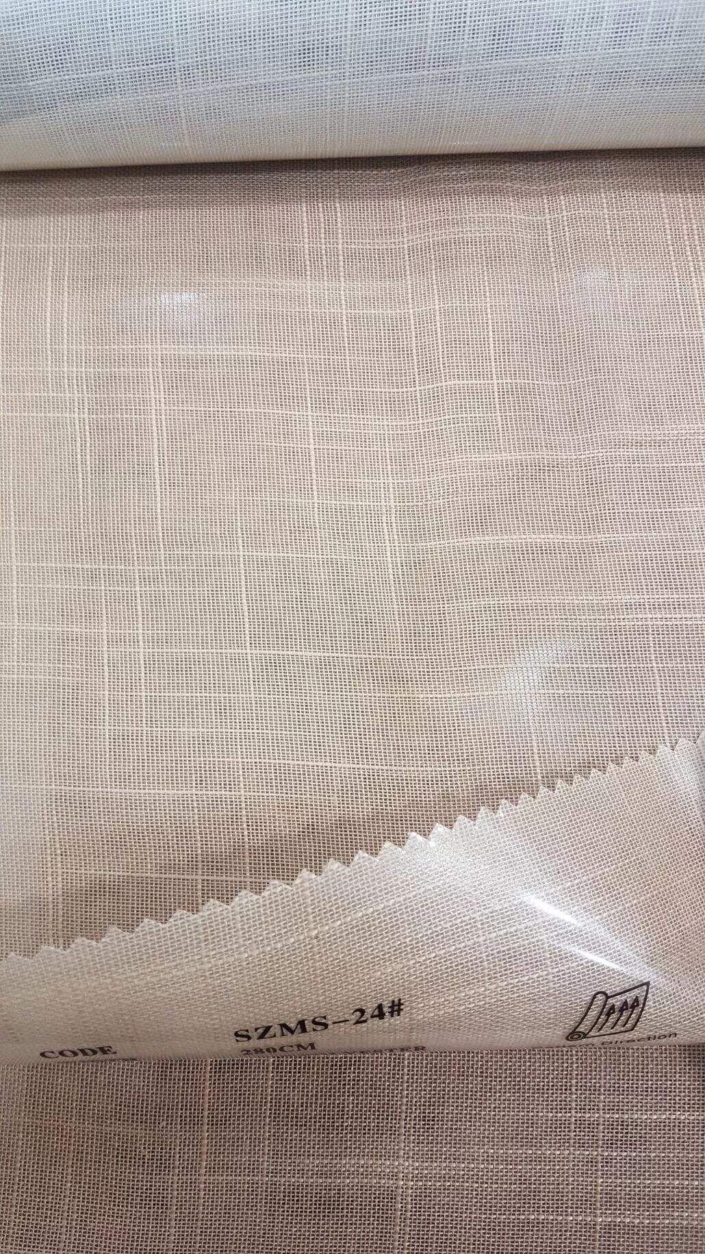 Foulola News: SZMS# Series, Cotton/ Polyester Sheer Curtain manufacture
