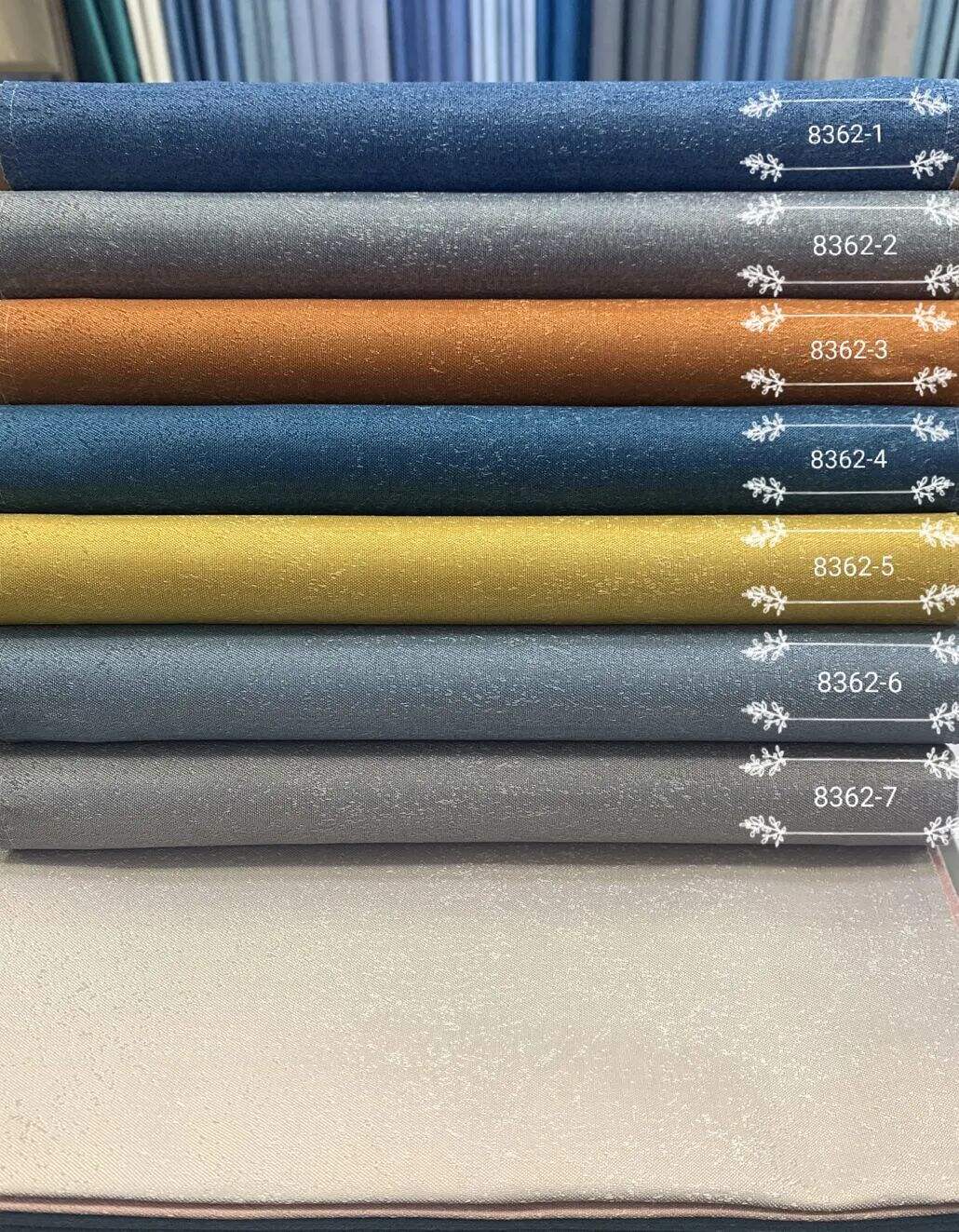 Foulola News:8362# 2.8/3.2m Width Blackout Linen Style Curtain factory