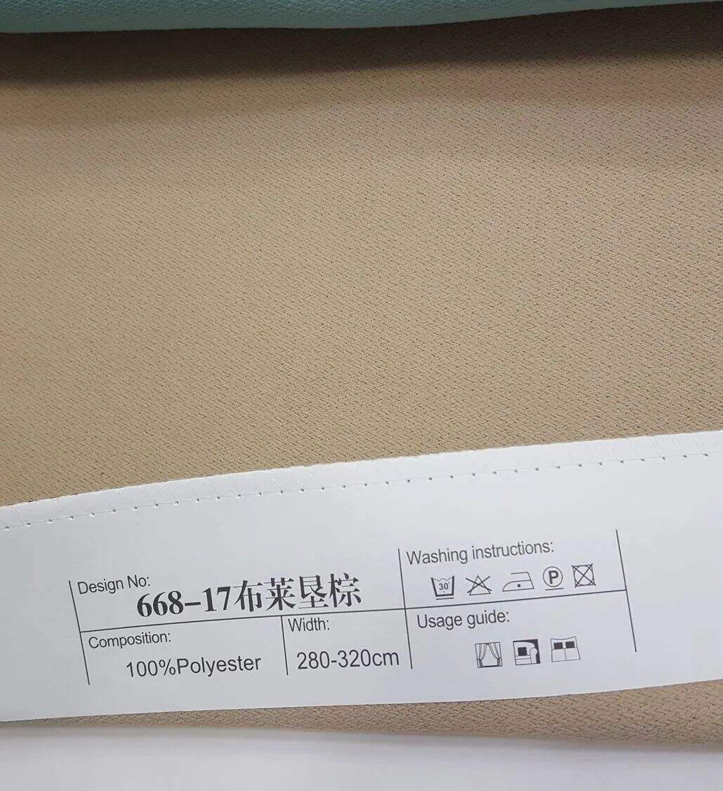 Foulola News:668# 2.8/3.2m Width Blackout Linen Curtain supplier