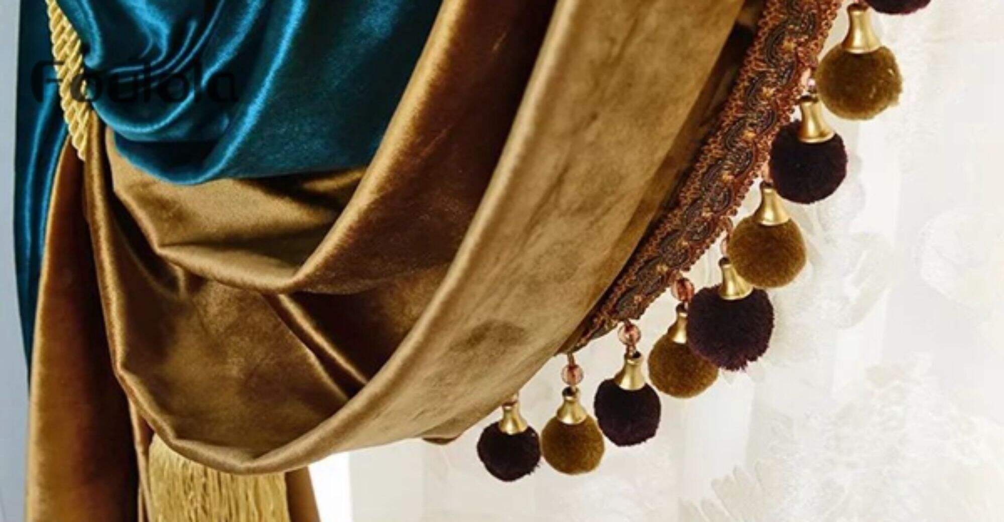 فولولا: قماش ستائر إيطالي من天鹅绒 سلسلة YDL، عرض 2.80م
