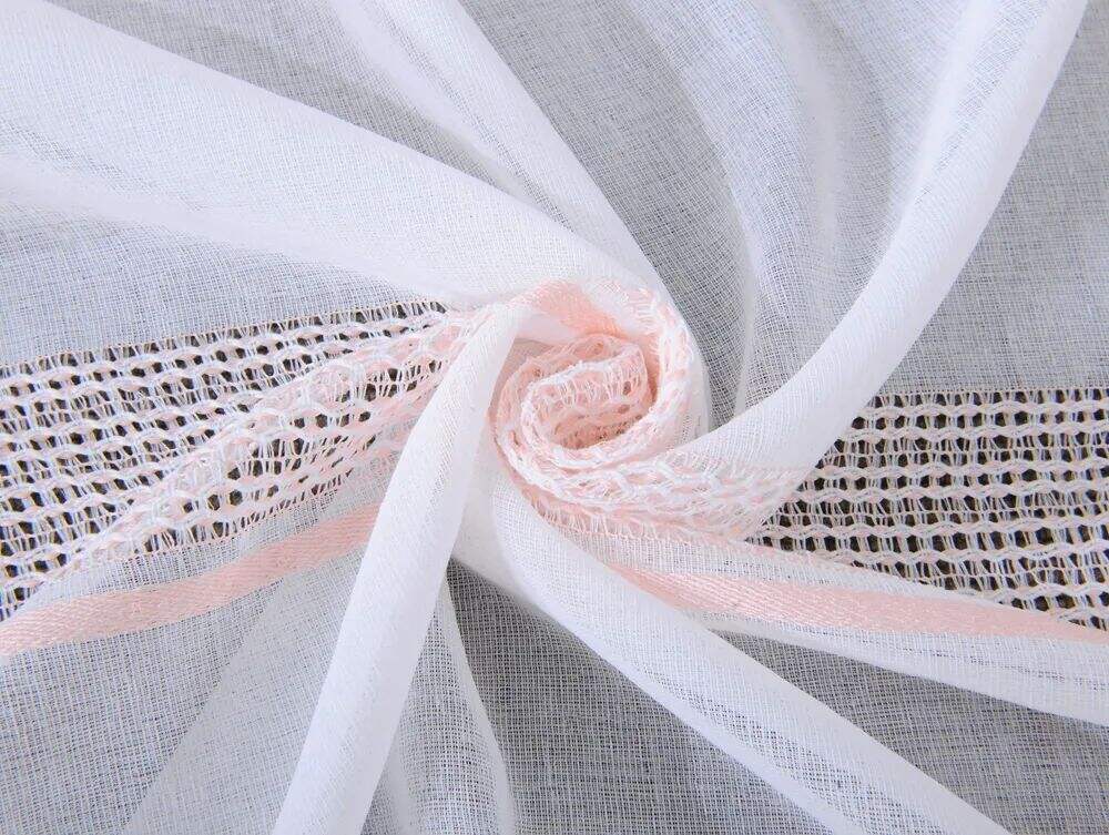 Foulola News: 2029# Series Jacquard Stripe Style Linen Sheer factory