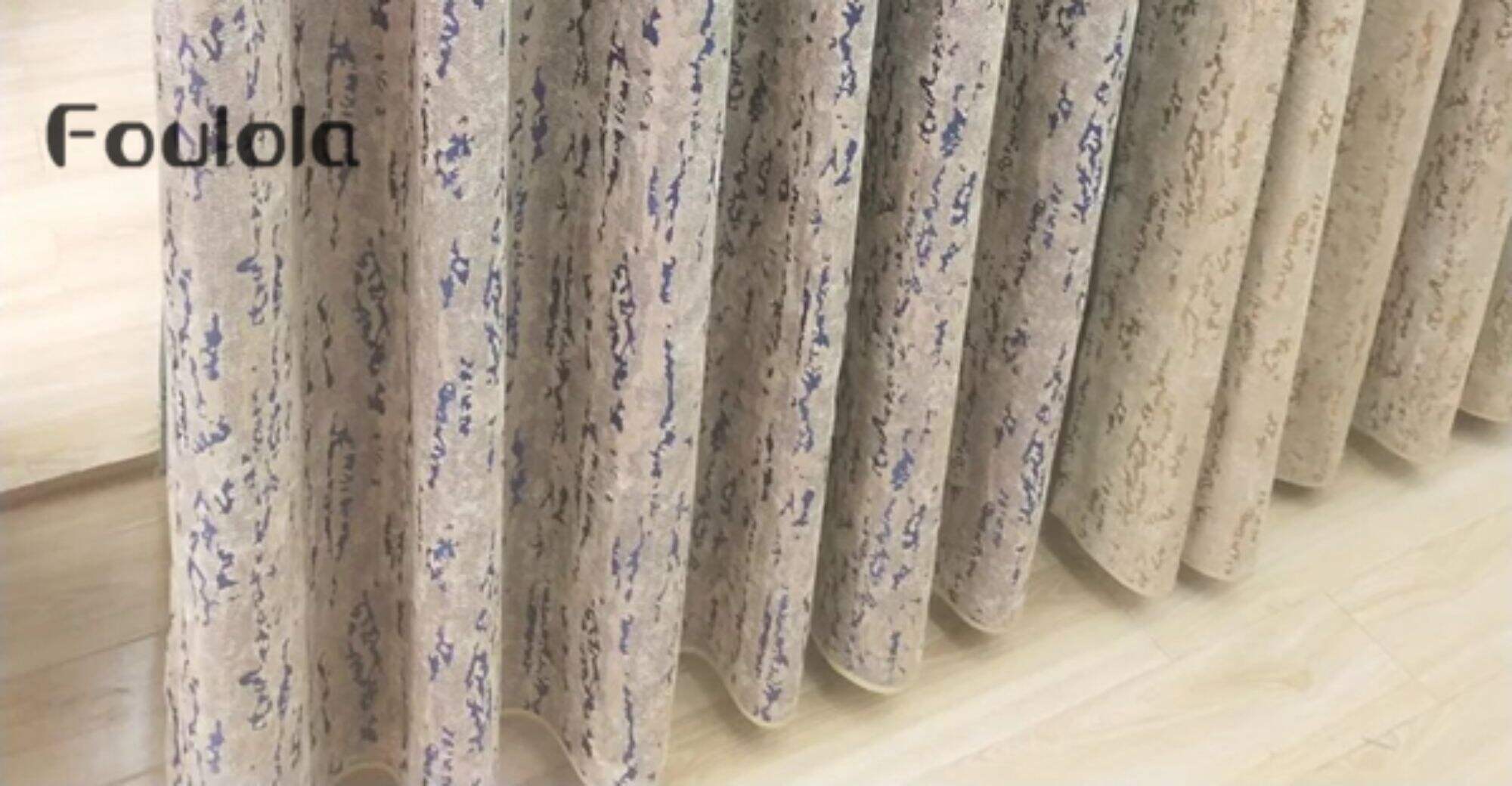 Foulola News:1688 Series Velvet Jacqu rd Curtain Fabric 2.8/3.2m