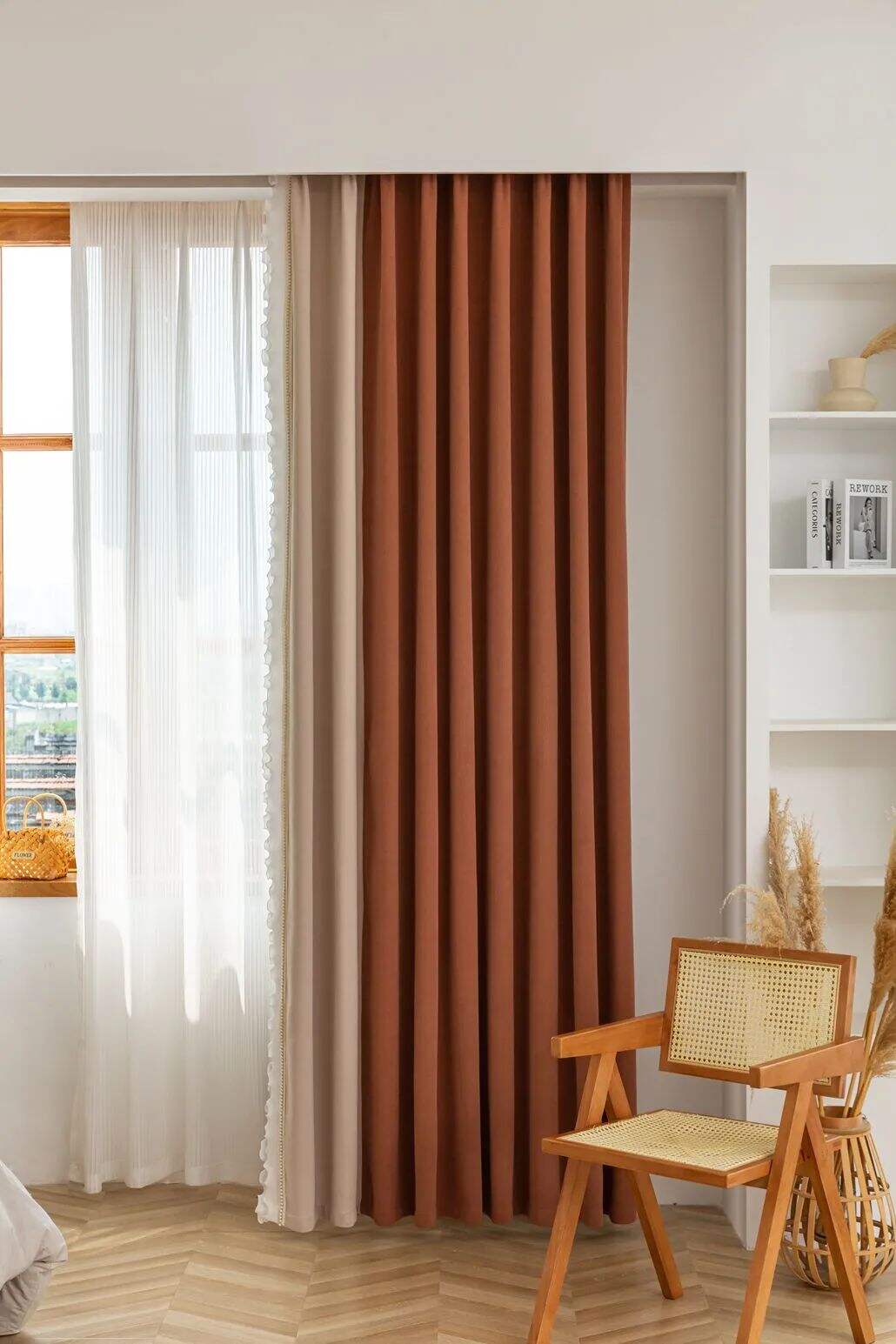 Foulola News:SFL2216# Luxury Jacquard Linen Style Curtain Fabric manufacture