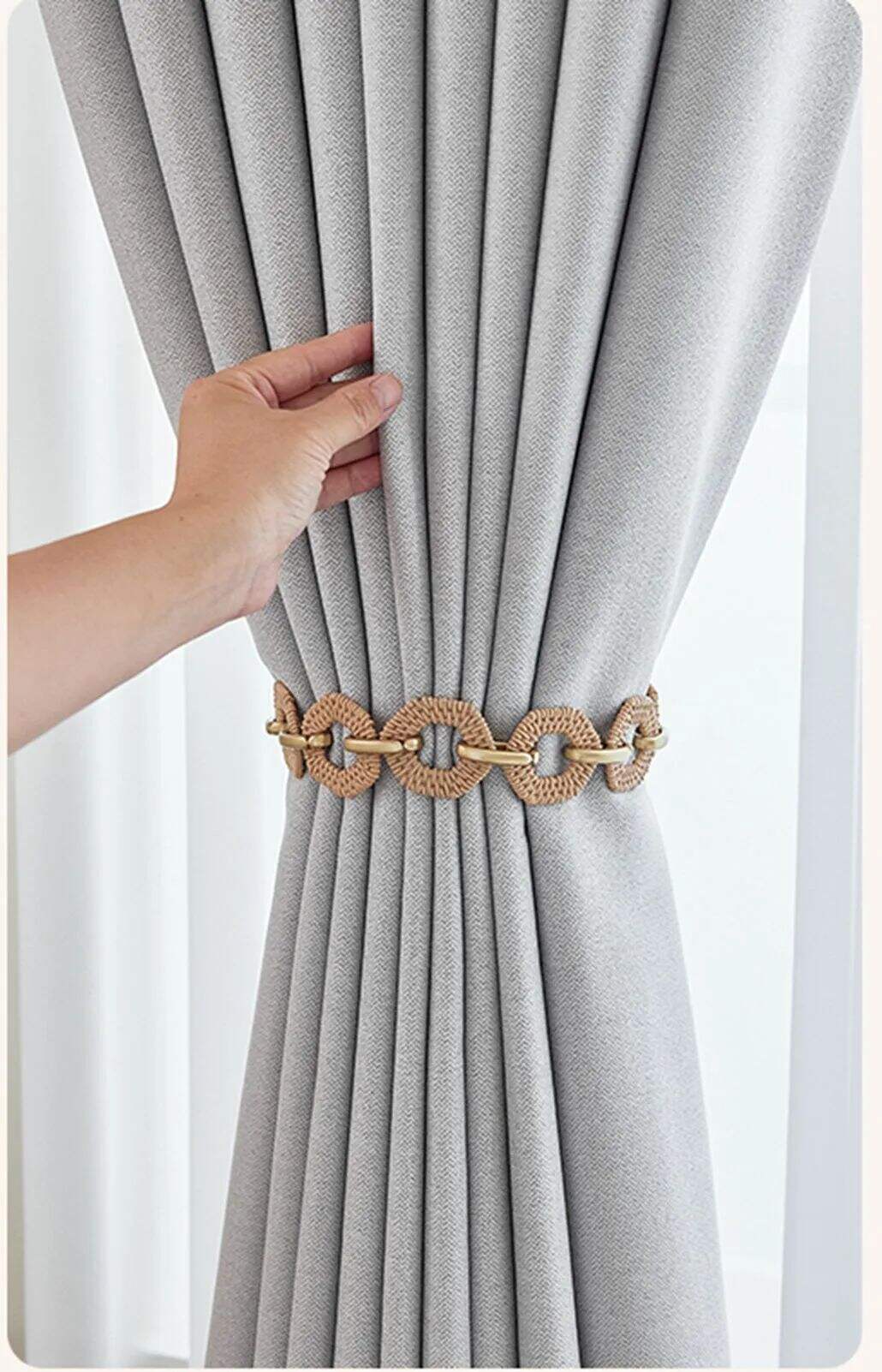Foulola News: DDM# 2.8/3.2m Width Linen Style Curtain factory