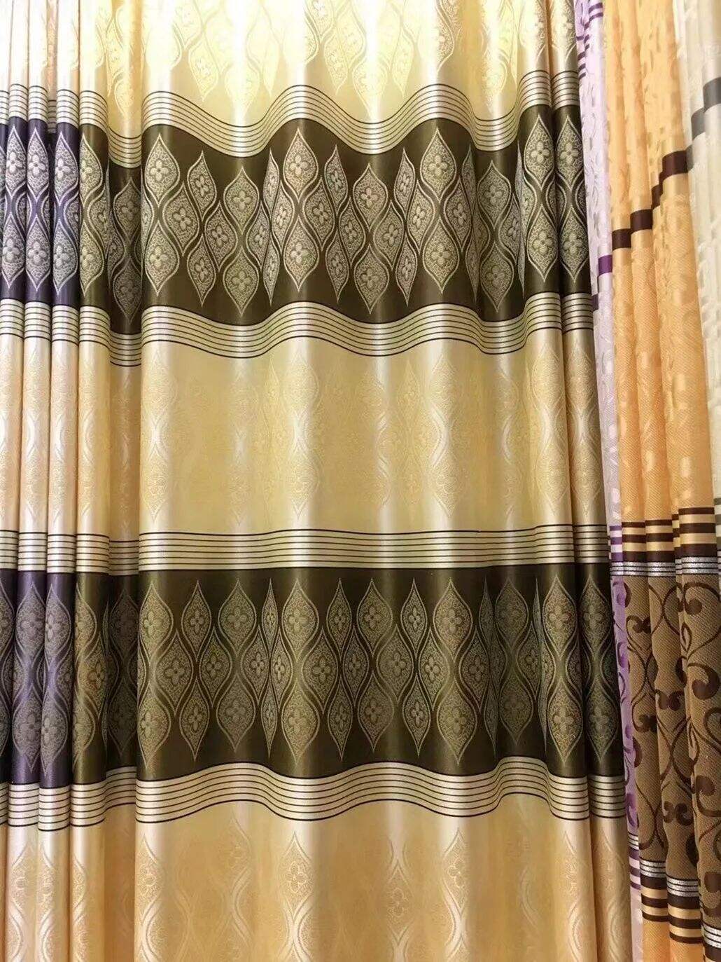 Foulola News: Cheap Jacquard Curtain Fabric. Width 280cm, details