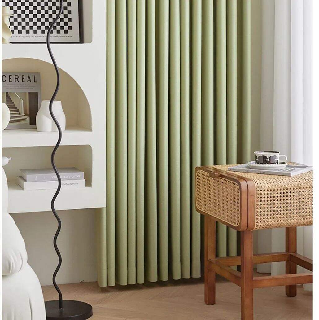 Foulola News:668# 2.8/3.2m Width Blackout Linen Curtain supplier