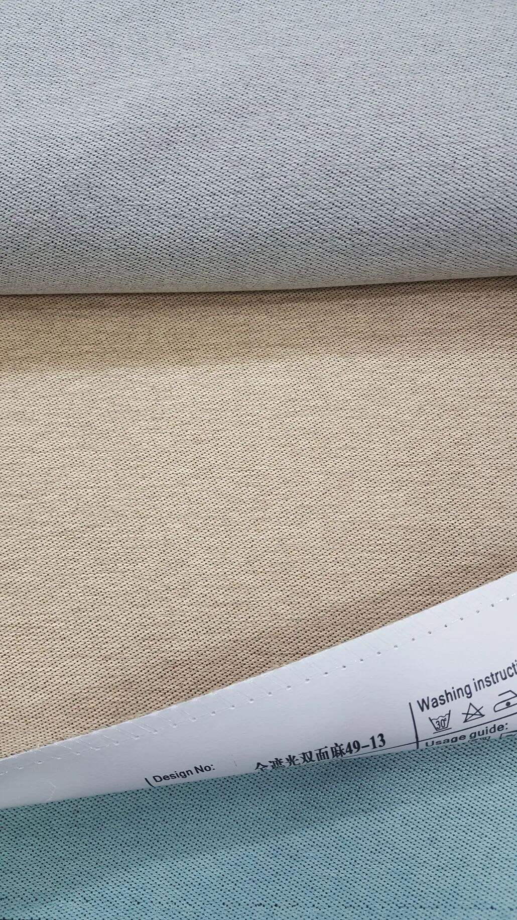 Foulola News: 49# Two Side Same Looking Linen 99% Blackout piegādātājs