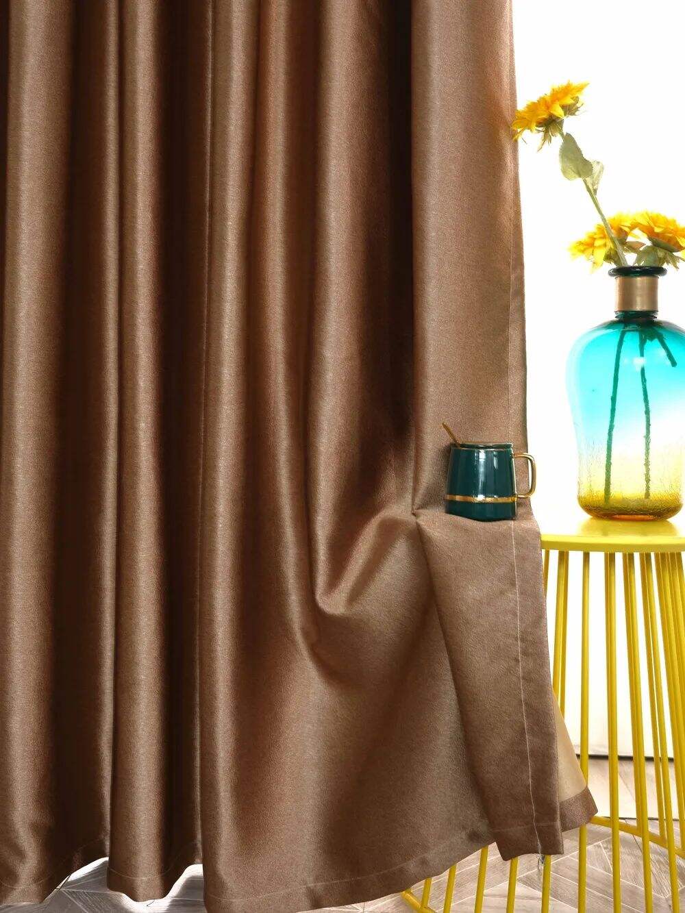 63 Foulola News: 2.8m DY/34# Series, Embossed Linen Style Blackout factory