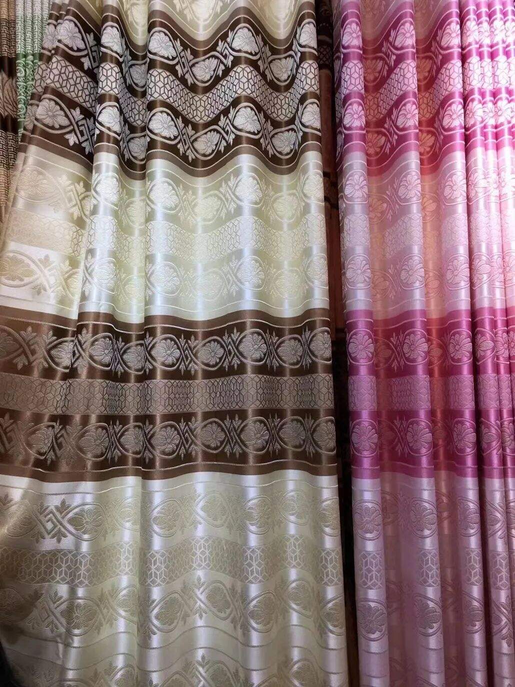 Foulola News: Cheap Jacquard Curtain Fabric. Width 280cm, manufacture