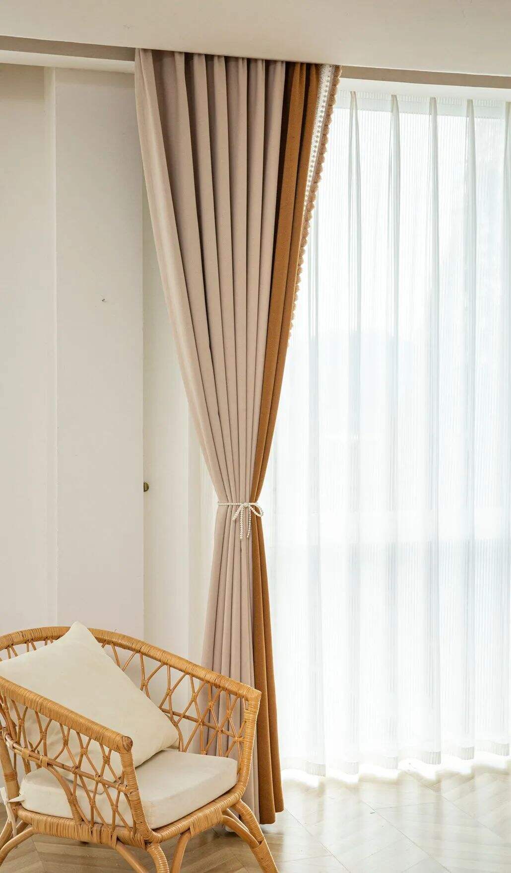 Foulola News:SFL2216# Luxury Jacquard Linen Style Curtain Fabric supplier