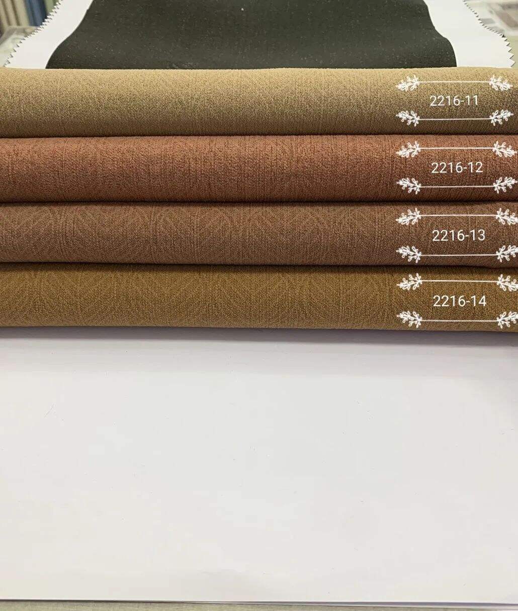 Foulola News:SFL2216# Luxury Jacquard Linen Style Curtain Fabric details