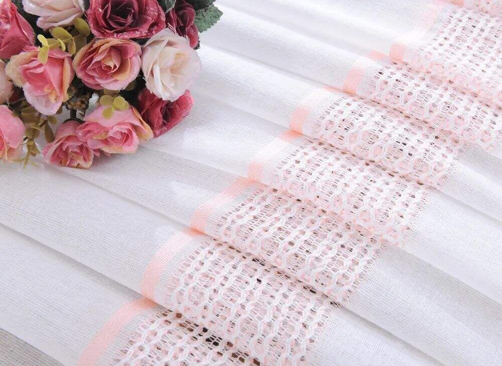 Foulola News: 2029# Series Jacquard Stripe Style Linen Sheer supplier