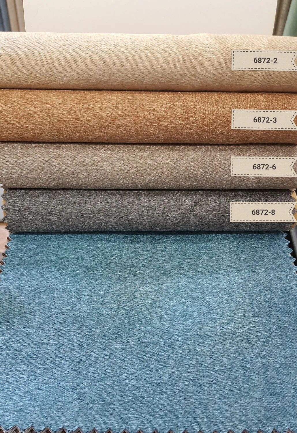 136 Foulola News: 2.8m DY/34# Series, Embossed Linen Style Blackout factory