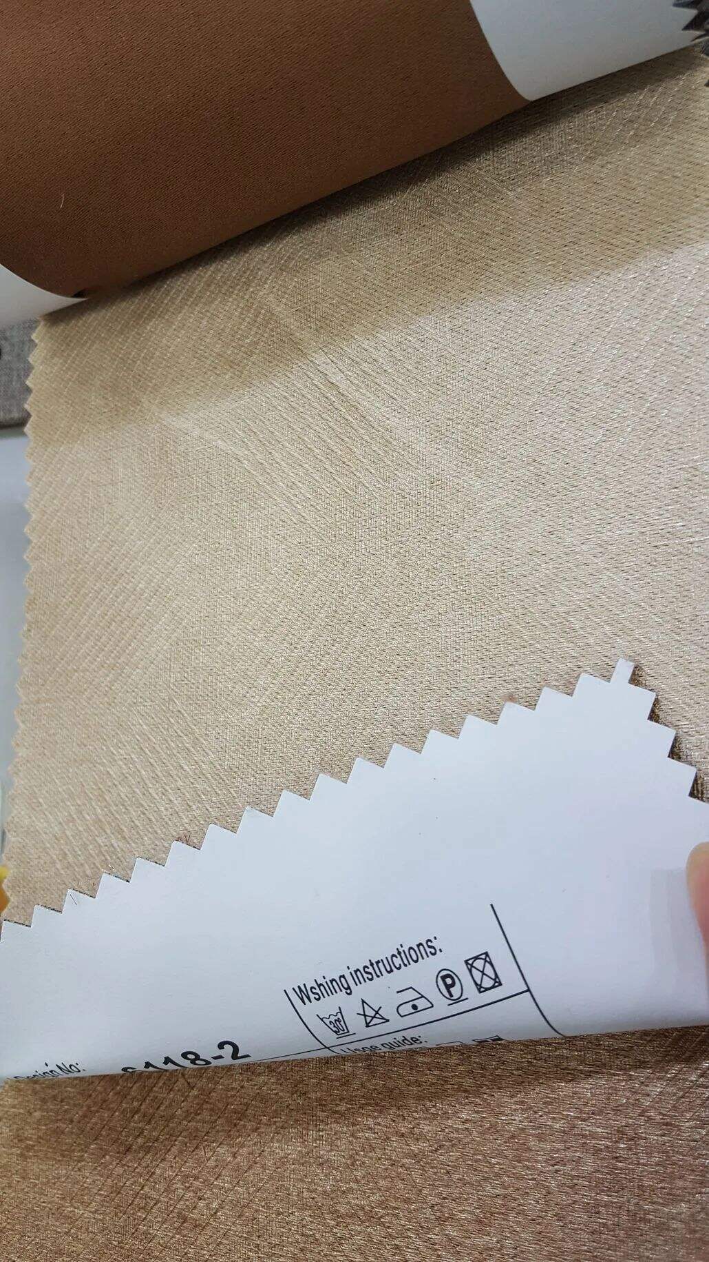 107 Foulola News: 2.8m DY/34# Series, Embossed Linen Style Blackout manufacture