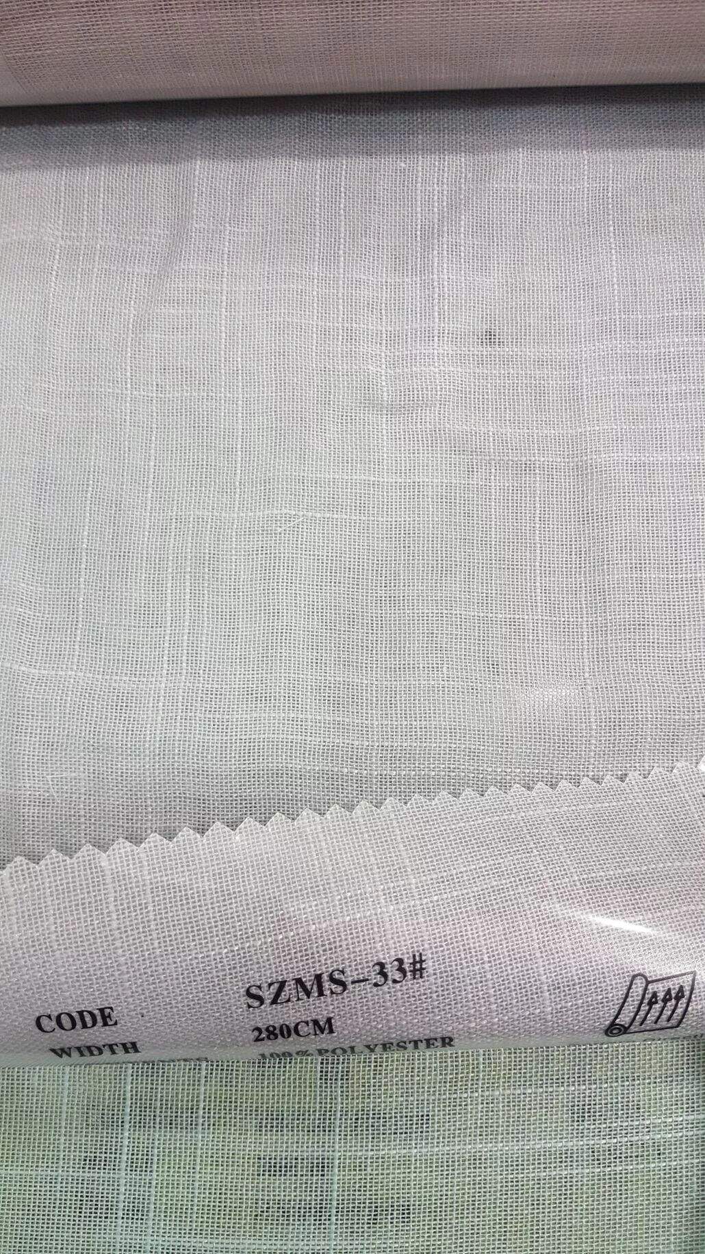 Foulola News: SZMS# Series, Cotton/ Polyester Sheer Curtain details