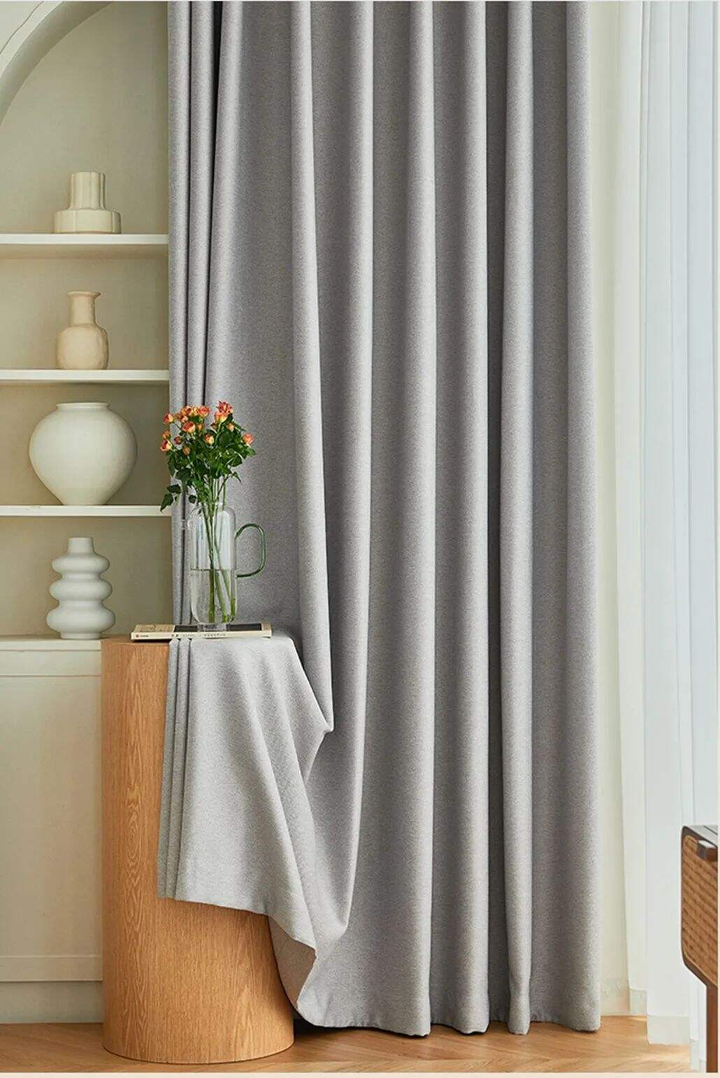 Foulola News: DDM# 2.8/3.2m Width Linen Style Curtain manufacture
