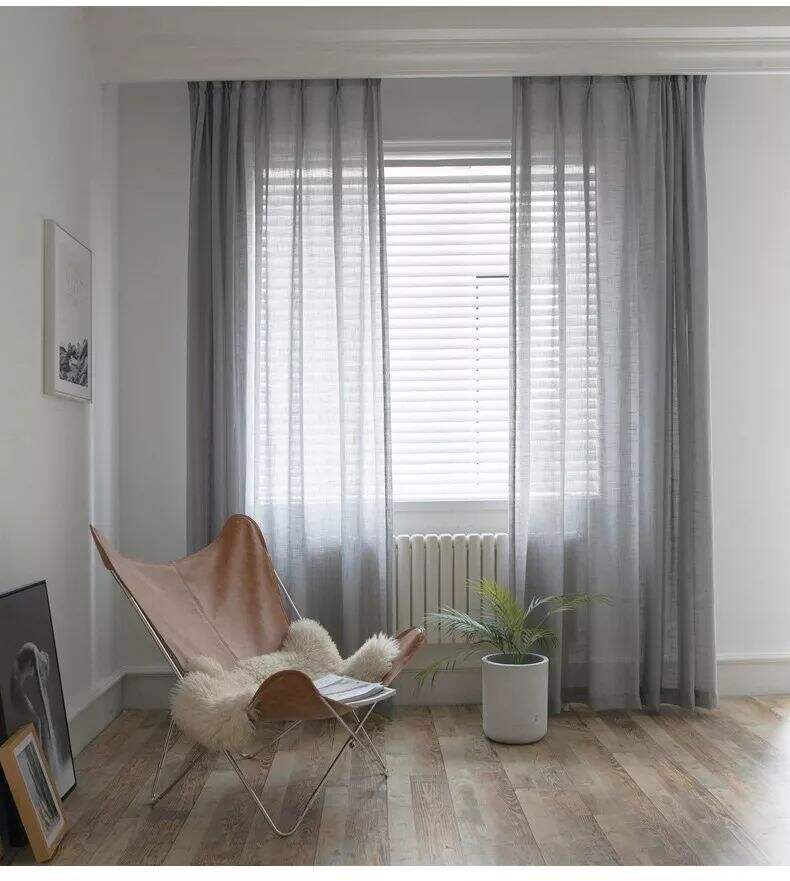 Foulola News: SZMS# Series, Cotton/ Polyester Sheer Curtain factory
