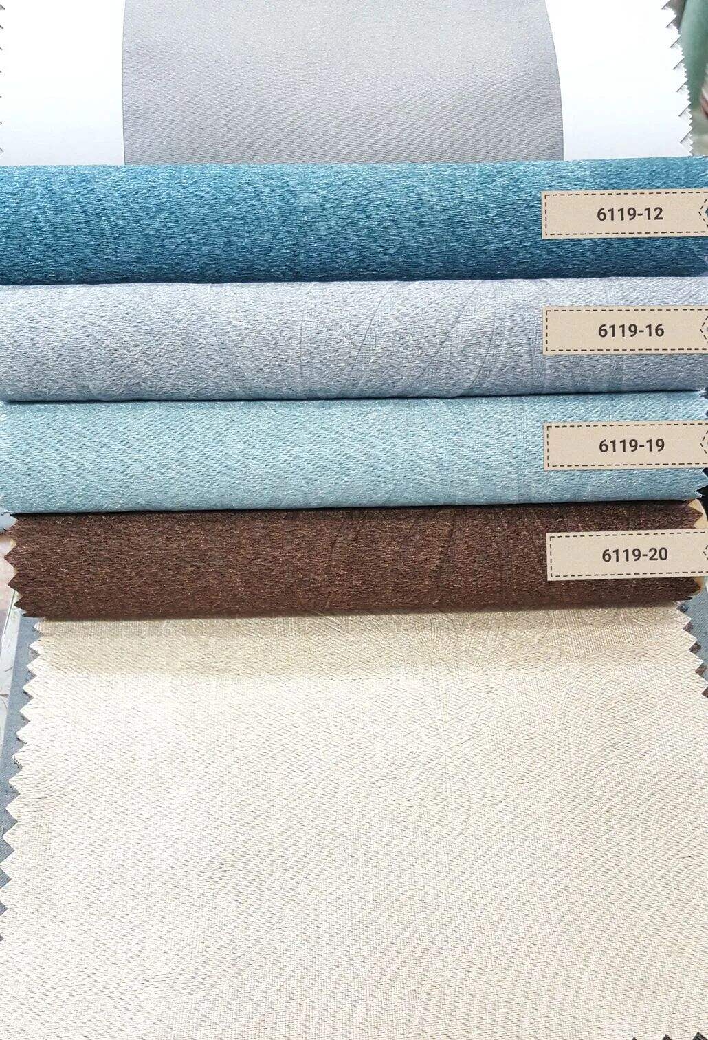 116 Foulola News: 2.8m DY/34# Series, Embossed Linen Style Blackout manufacture