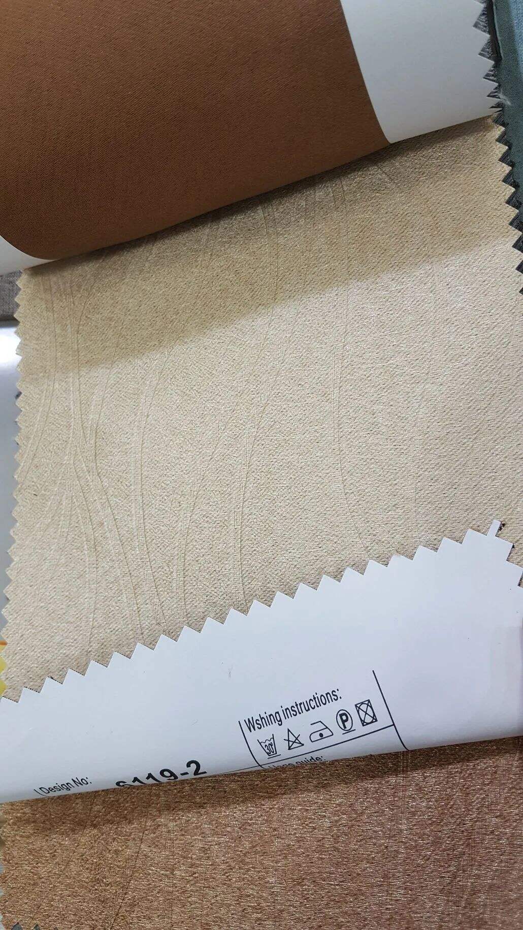 117 Foulola News: 2.8m DY/34# Series, Embossed Linen Style Blackout factory