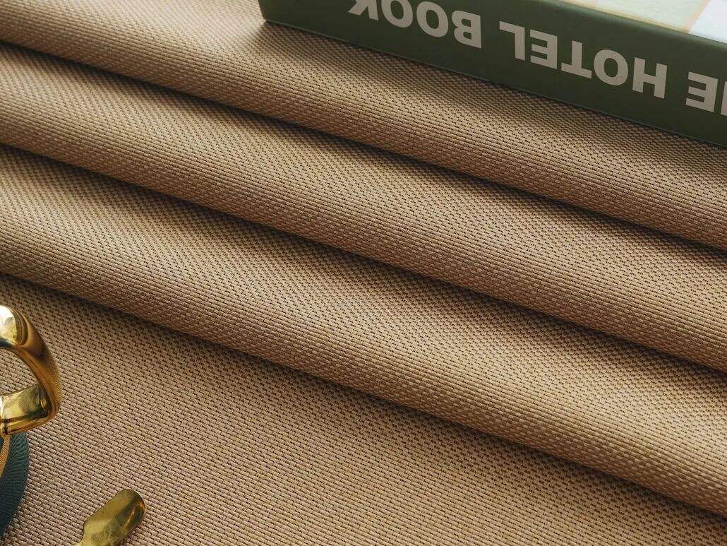 8103 Series Blackout Linen Curtain Fabric, 335gsm, 90% Blackout. details