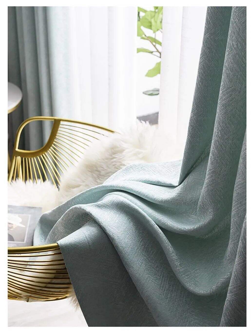 Foulola News: Soft Blackout Jacquard Curtain Fabric ZSMR2018# supplier