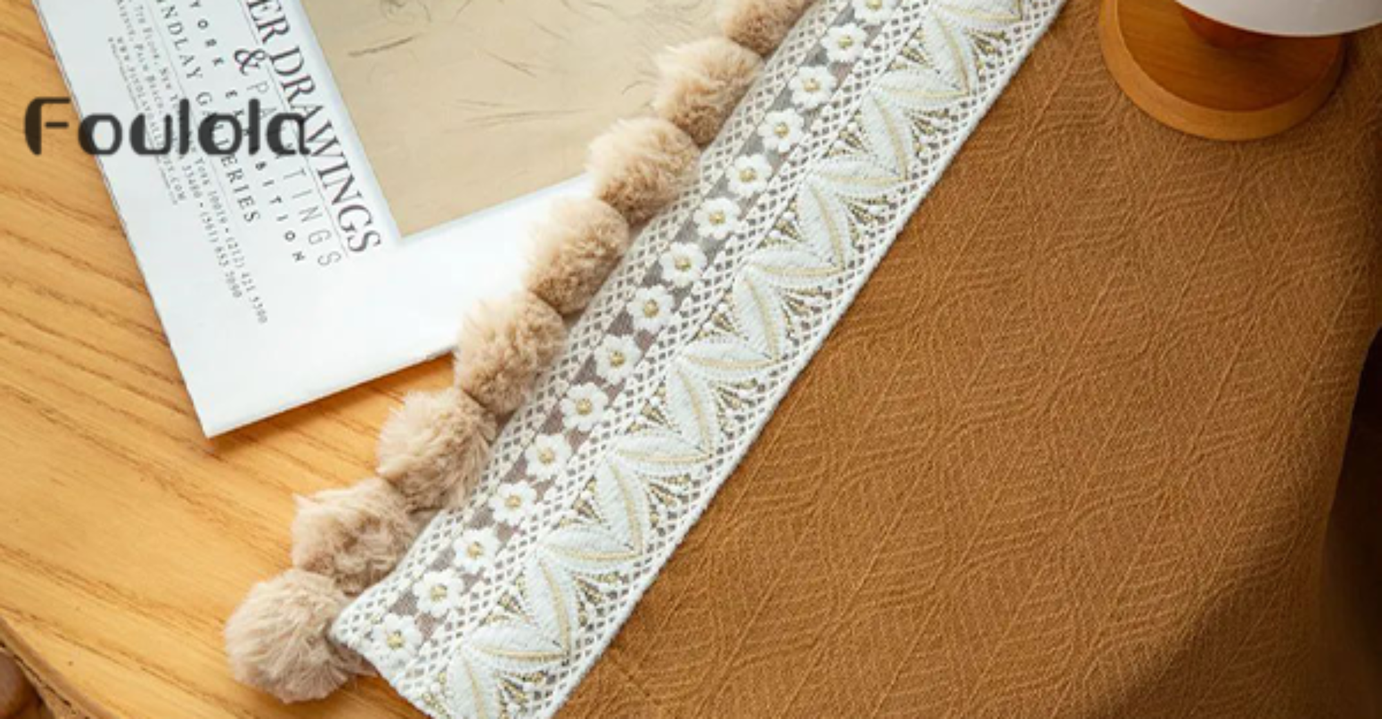 Foulola Novinky:SFL2216# Luxusní Jacquard Linen Style Závěsní Tkanina
