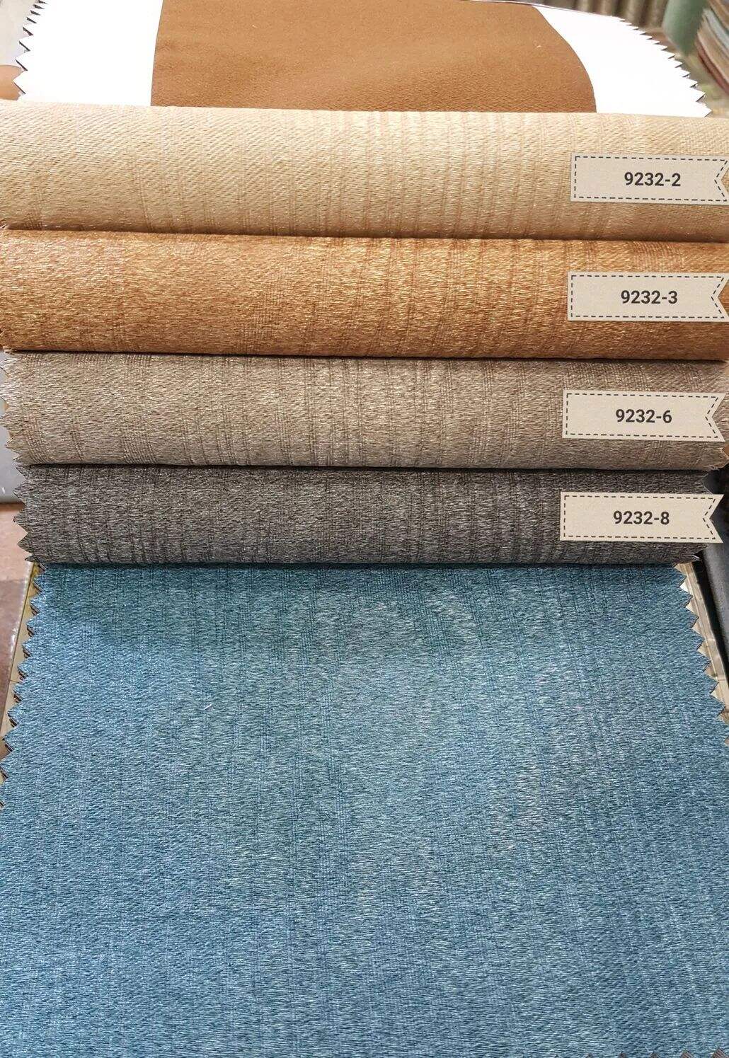 75 Foulola News: 2.8m DY/34# Series, Embossed Linen Style Blackout factory