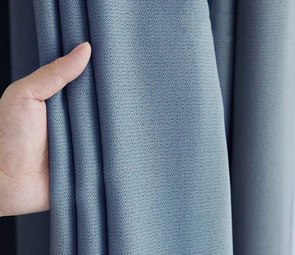 Foulola News:668# 2.8/3.2m Width Blackout Linen Curtain supplier