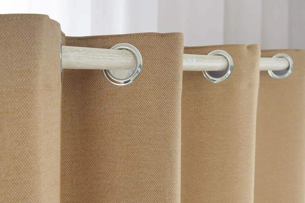 8103 Series Blackout Linen Curtain Fabric, 335gsm, 90% Blackout. factory