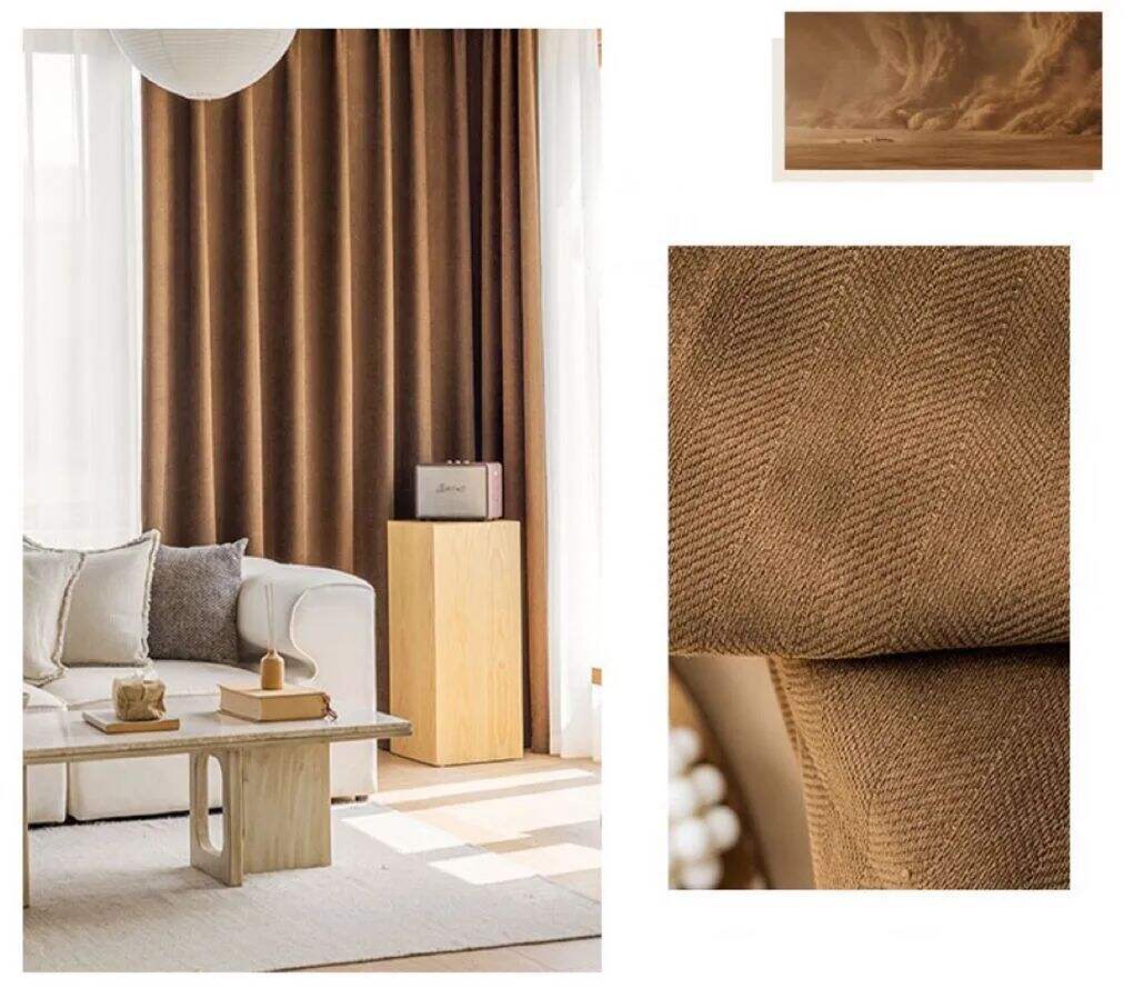 12 Foulola News:RZW Blackout Chenile Curtian Fabric details