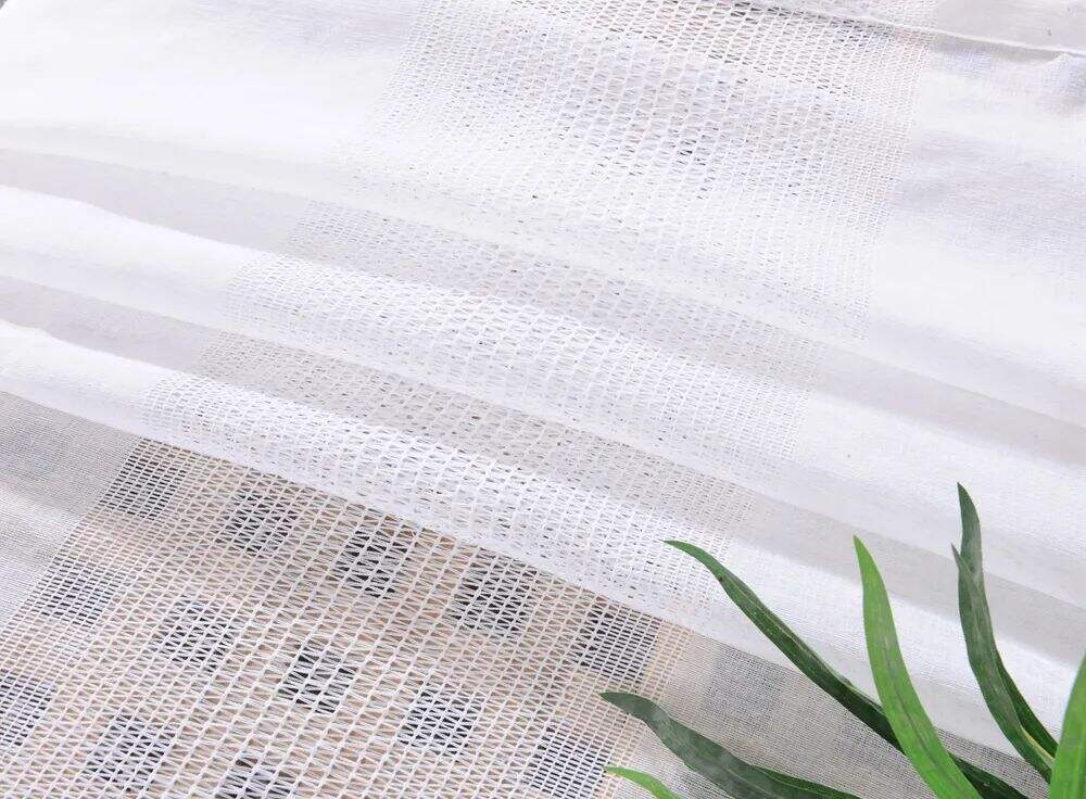 Foulola News: 2029# Series Jacquard Stripe Style Linen Sheer supplier