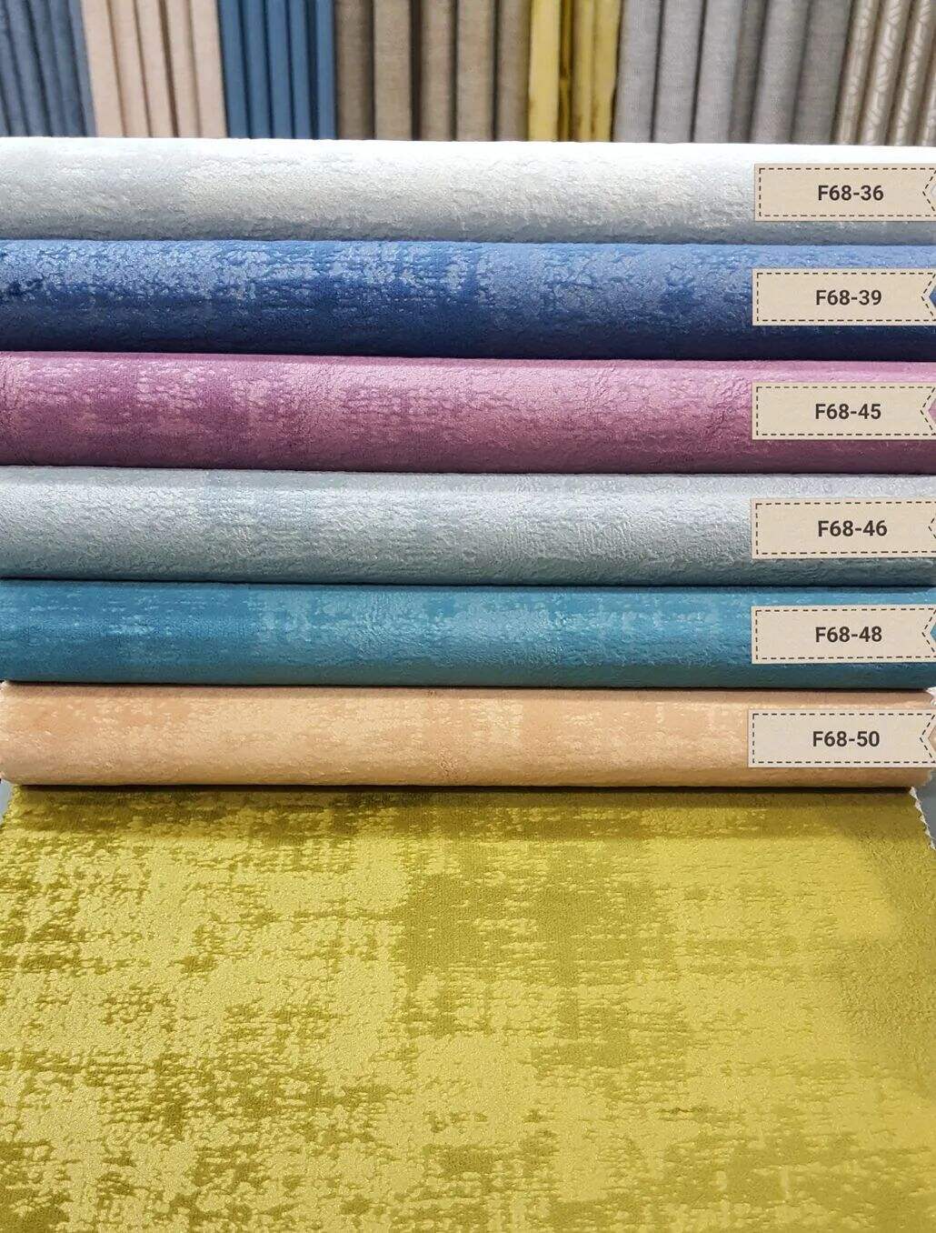 Foulola News：Velvet 68# Series, Dull(Matt) Face Sofa fabric factory