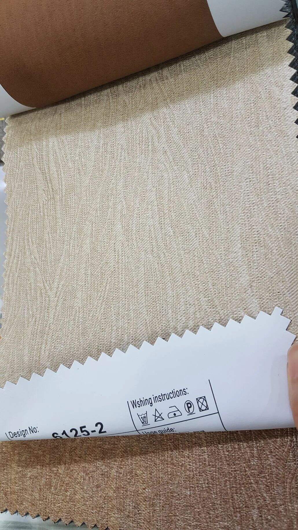 87 Foulola News: 2.8m DY/34# Series, Embossed Linen Style Blackout supplier
