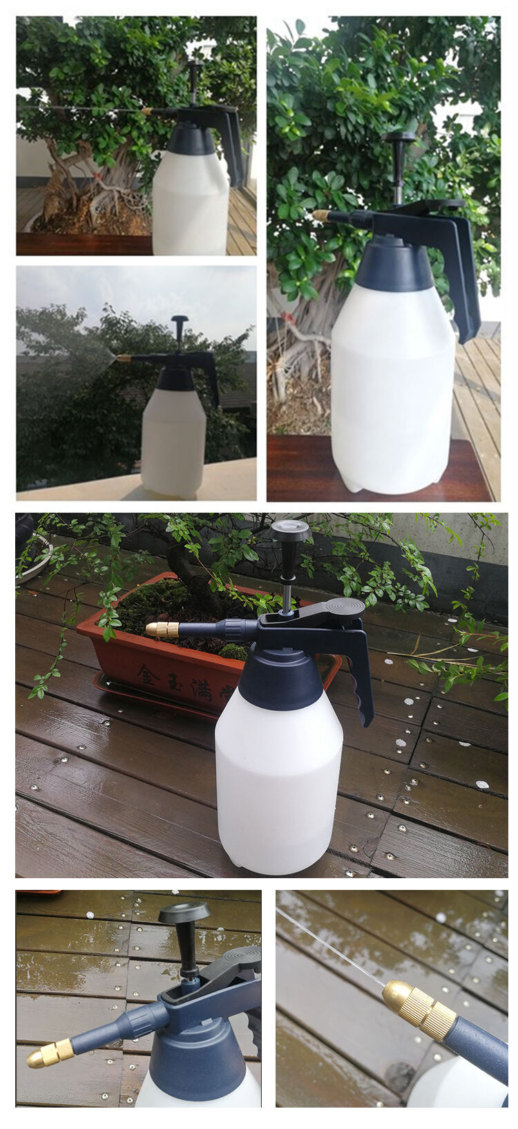 50 oz plastic garden portable water manual hand pump air pressure sprayer bottle-37