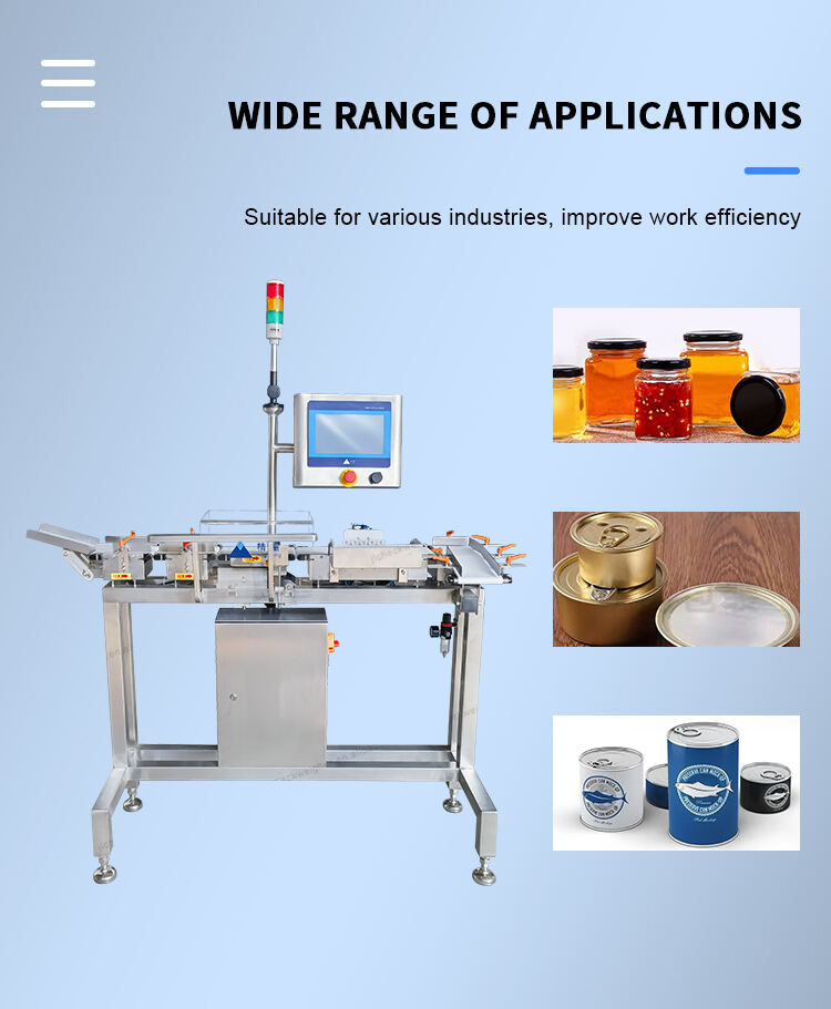 2025 new Check weigher weight checker checking machine for jar details