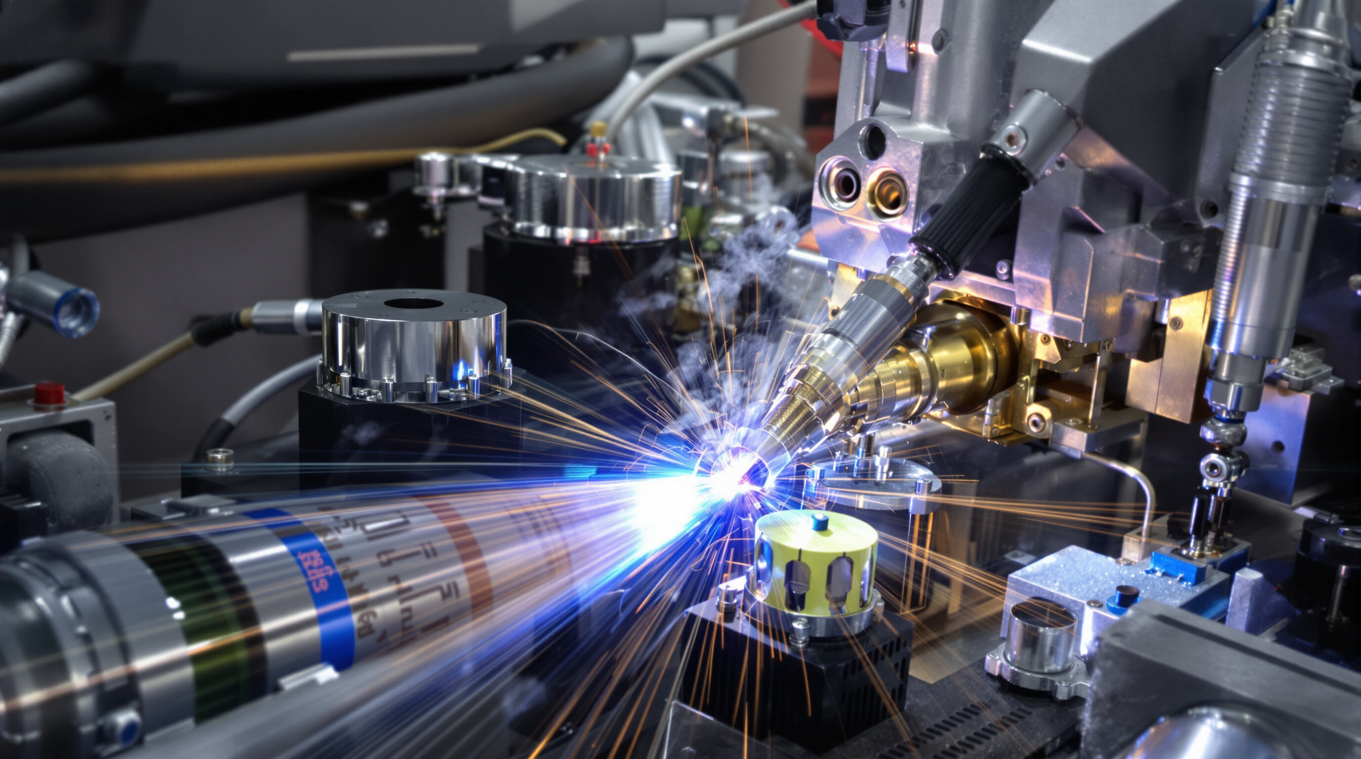 Handheld fiber laser welder with chiller system emphasizing thermal management and component cooling