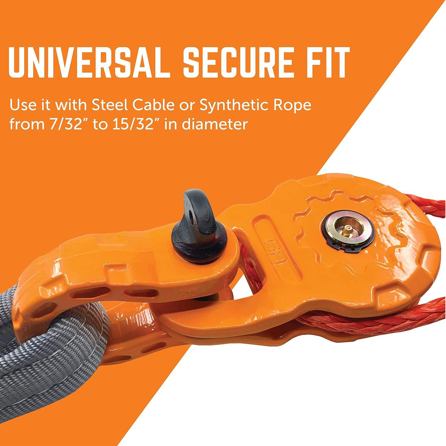 Winch Snatch Block Pulley for Heavy Duty Offroad Recovery Accessory supplier